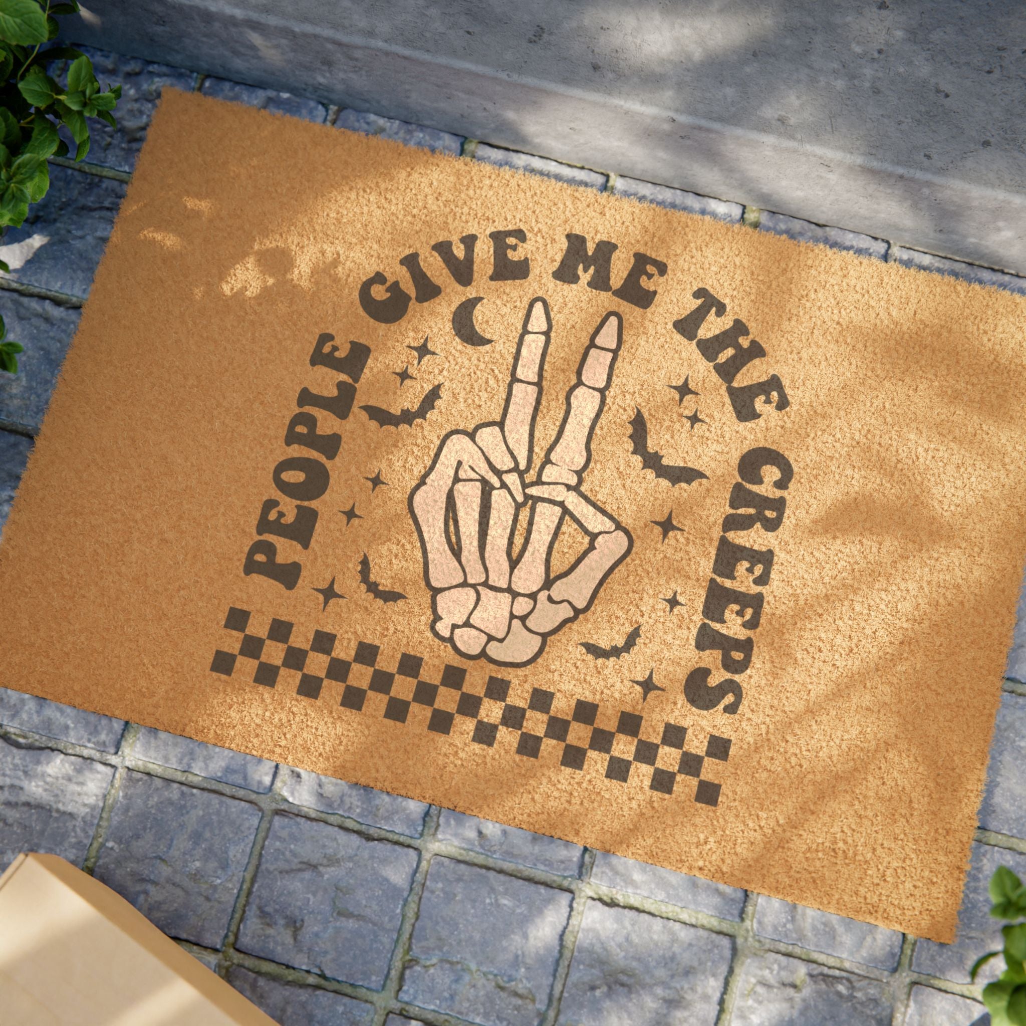 People Give Me The Creeps Welcome Mat