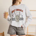 Stay Spooky Sweatshirt — Skeleton Hand Graphic Crewneck