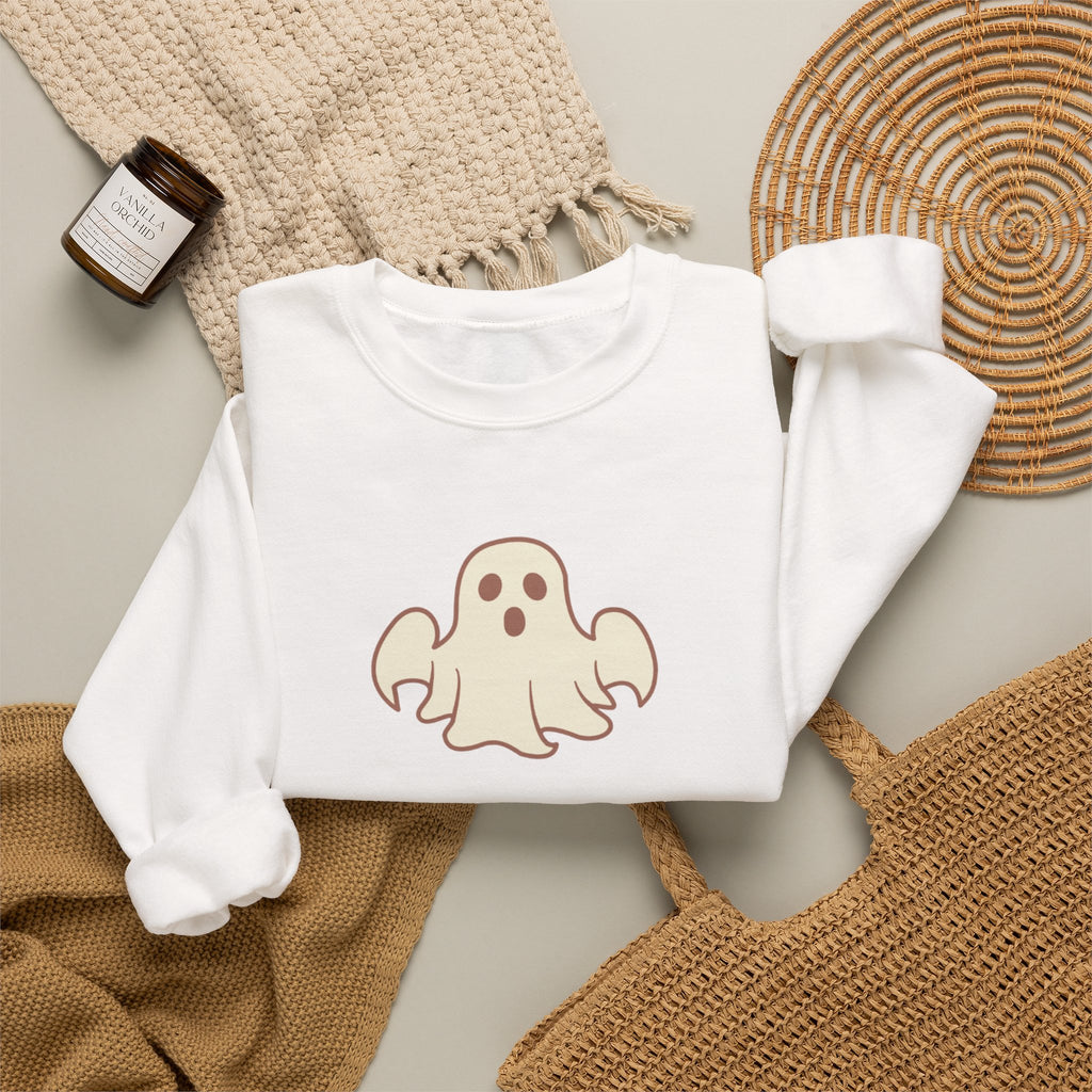 Ghost Graphic Sweatshirt — Cute Halloween Crewneck