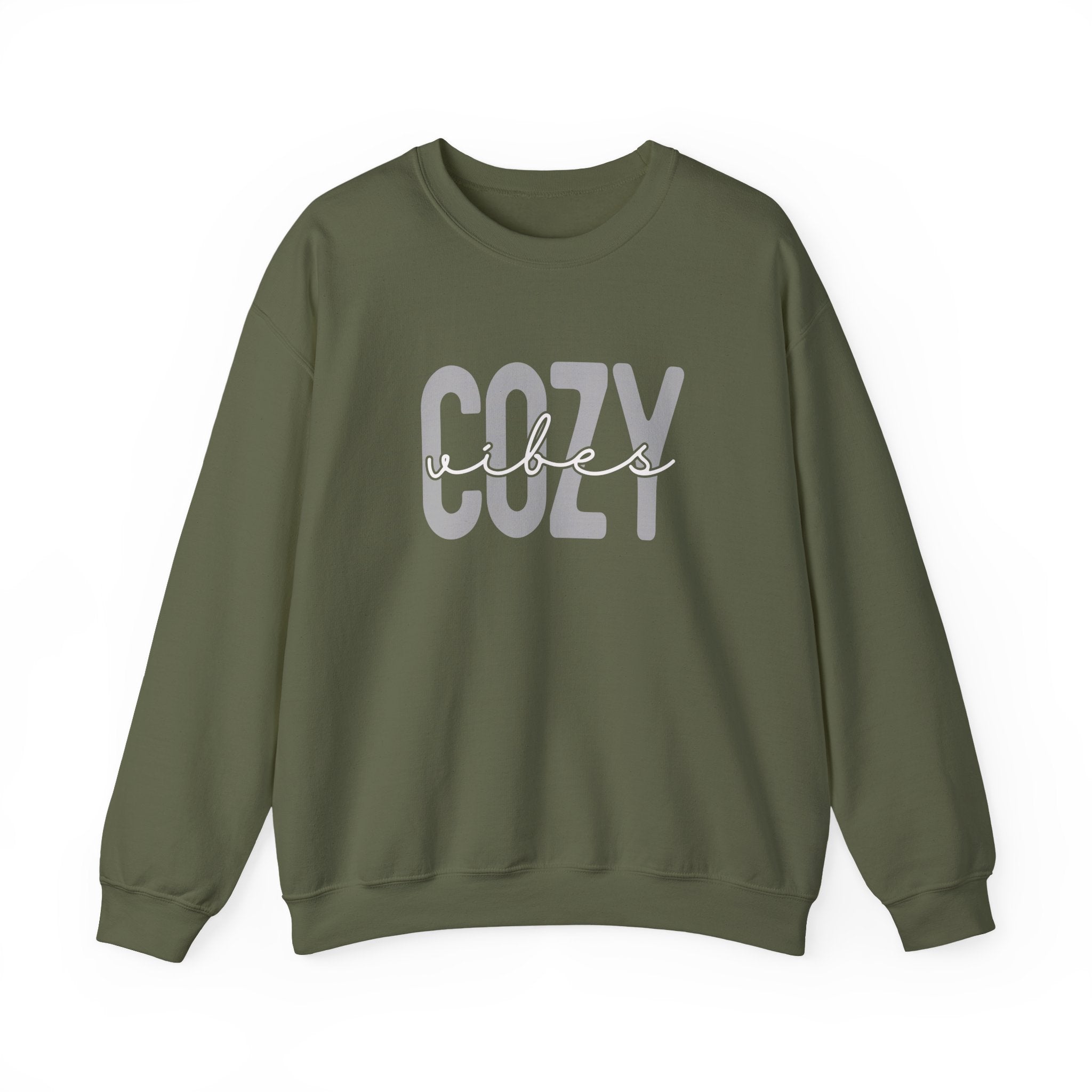 Cozy Crewneck Sweatshirt – 'COZY' Graphic Pullover for Relaxing & Loungewear