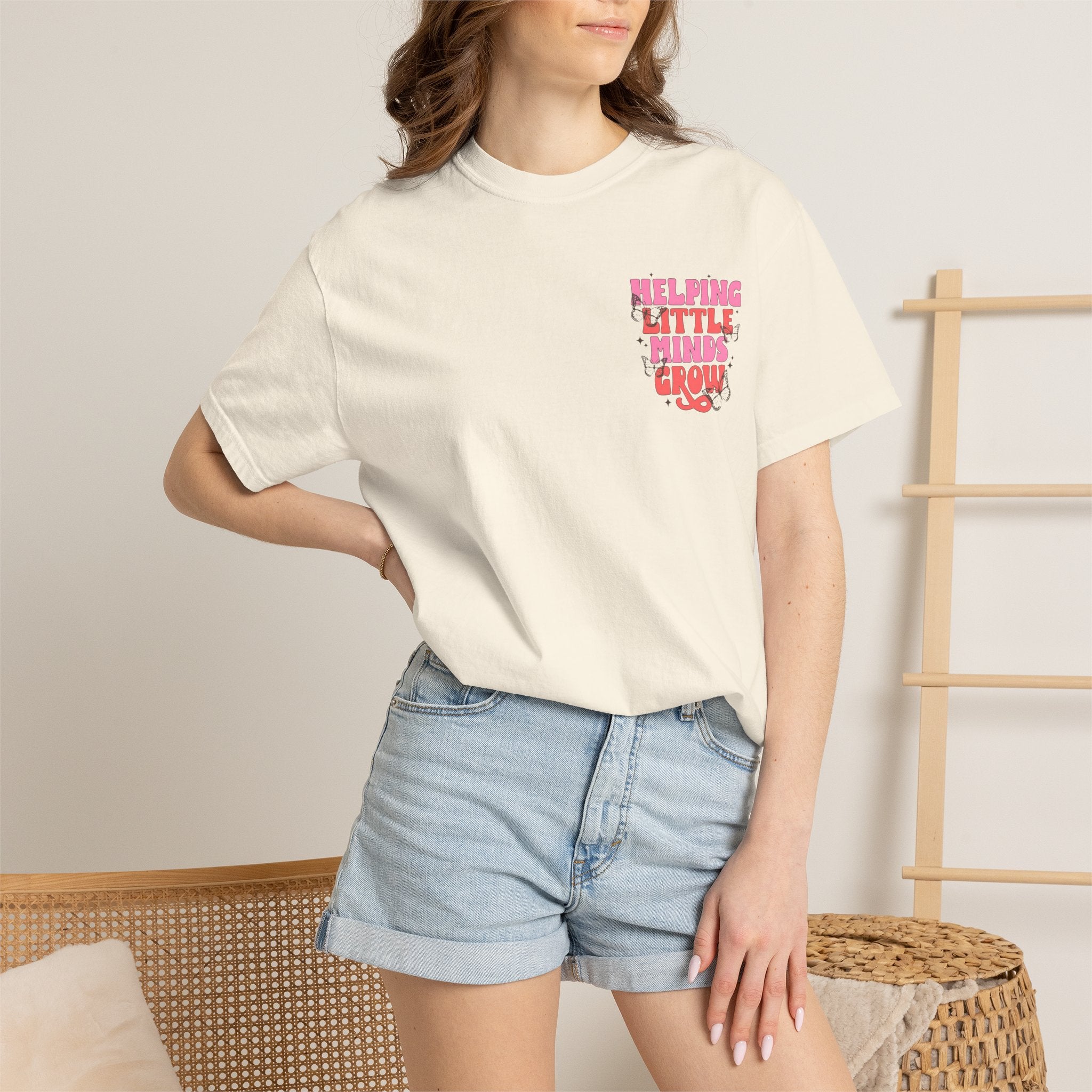 Helping Little Minds Grow T-Shirt | Kids Education Plant Graphic