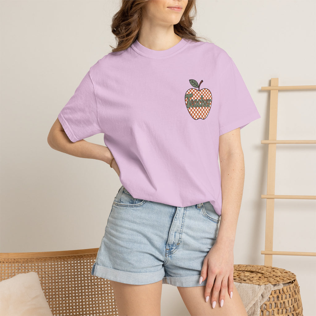 Apple Checkerboard Graphic T-Shirt