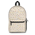Cute Mini Stars & Rainbows Backpack — Kids’ Cream Patterned School Bag