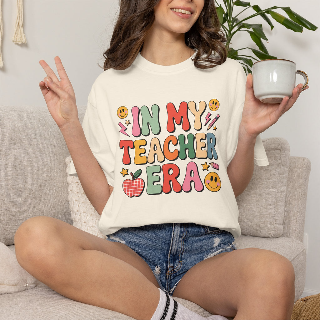 Teacher Era T-Shirt — Cute Retro "In My Teacher Era" Graphic Tee for Educators