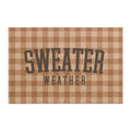 Sweater Weather Checkered Welcome Mat