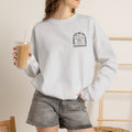 Crewneck Sweatshirt — "Out of My Mind" Minimal Vintage Graphic
