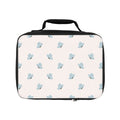 Butterfly Pattern Lunch Bag — Cute Pastel Blue Floral Insulated Kids & Adult Bento Tote