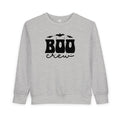 Boo Crew Toddler Sweatshirt — Cute Halloween Bat Graphic Pullover for Kids