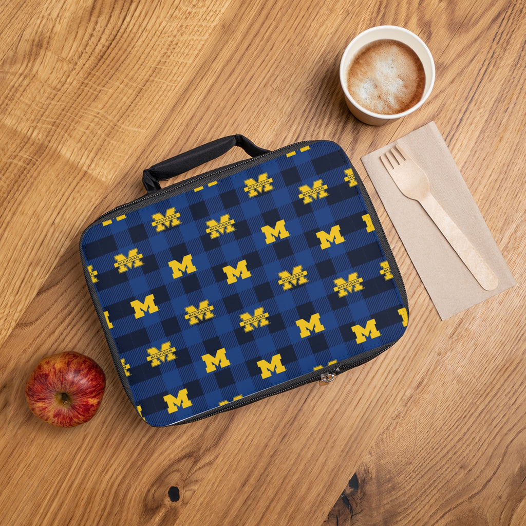 Michigan Wolverines Plaid Lunch Box