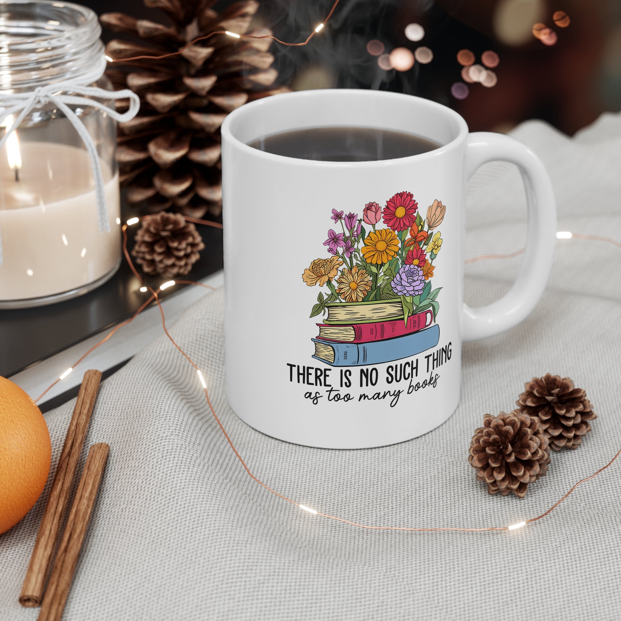 Floral Book Mug