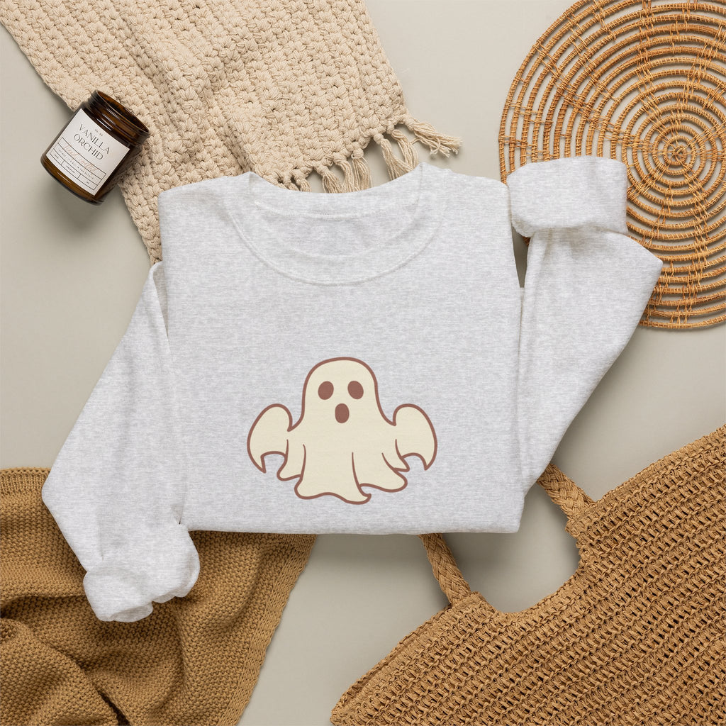 Ghost Graphic Sweatshirt — Cute Halloween Crewneck