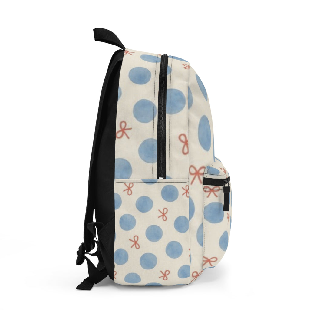 Polka Dot Bow Backpack