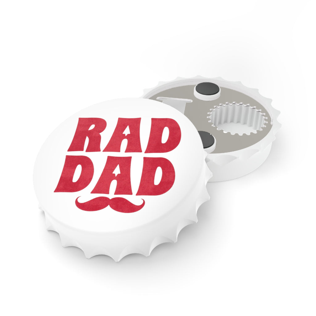 Rad Dad Bottle Opener — Retro Mustache Father’s Day Gift