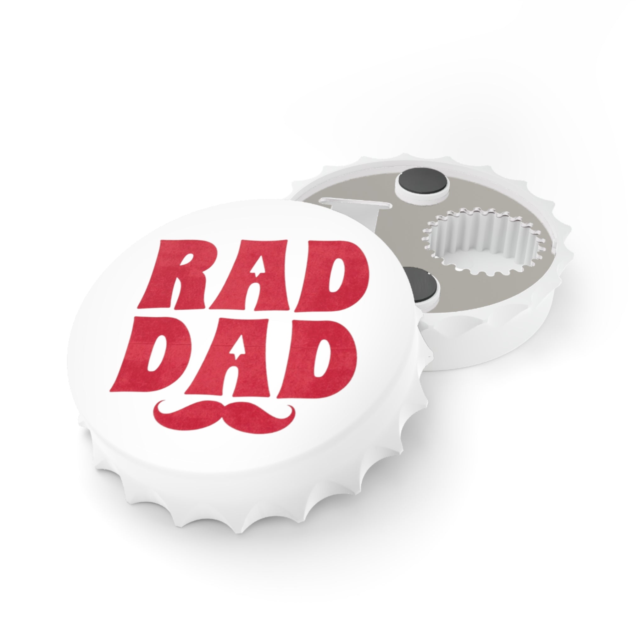 Rad Dad Bottle Opener — Retro Mustache Father’s Day Gift