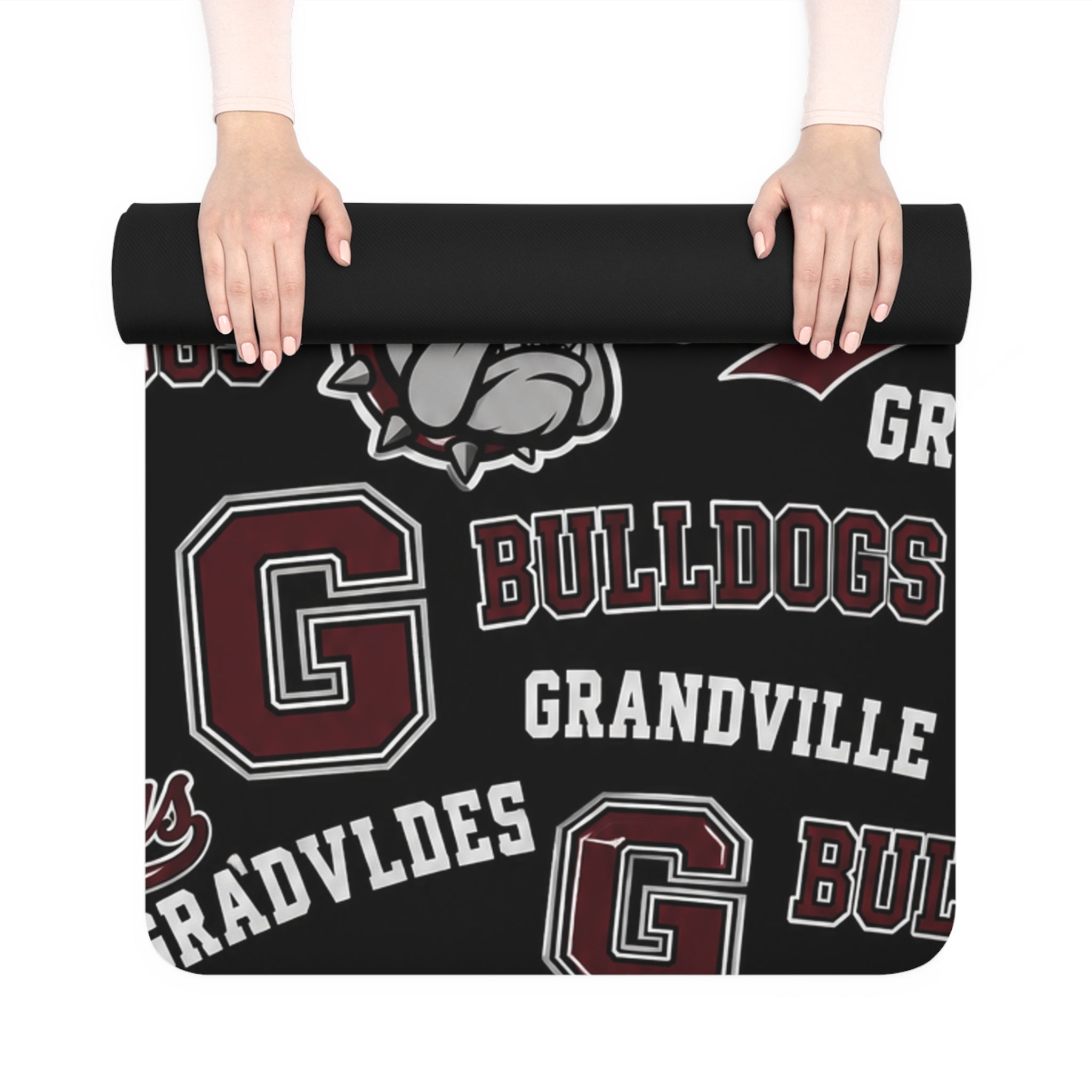 Grandville Bulldogs Rubber Yoga Mat
