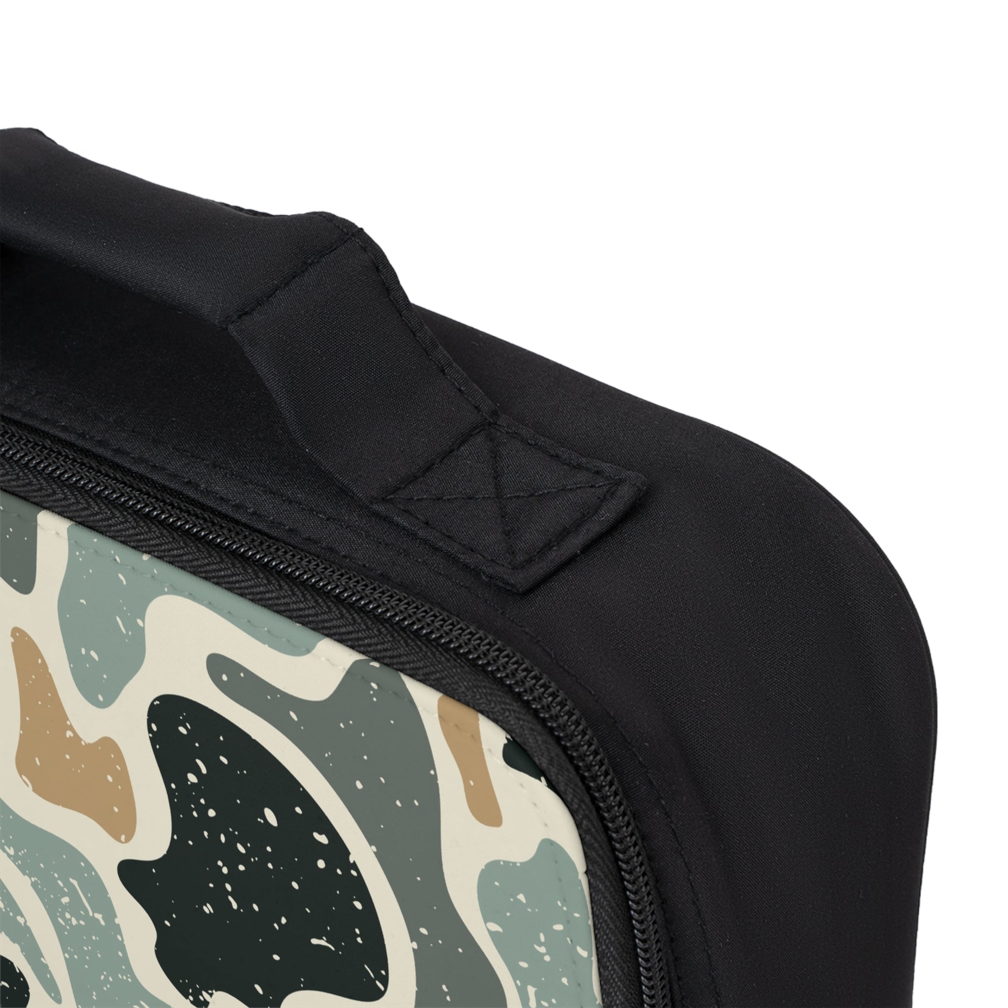 Camouflage Abstract Lunch Bag – Retro Earth Tone Insulated Lunchbox
