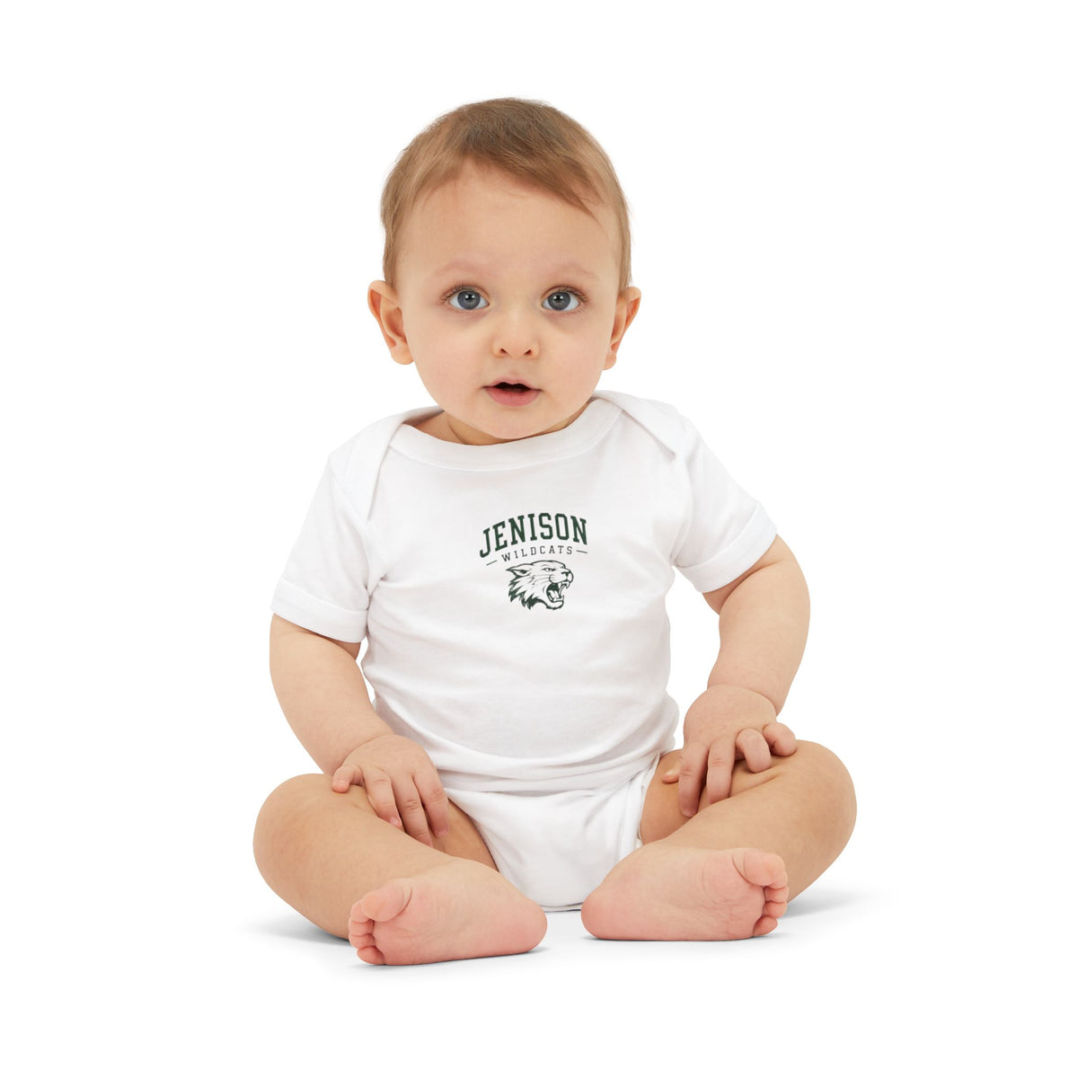 Jenison Bulldogs Infant Onesie – Cute School Mascot Baby Bodysuit