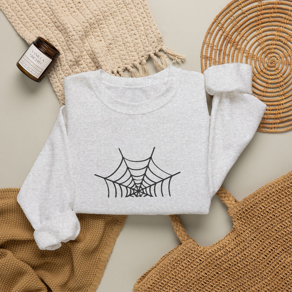 Spider Web Minimalist Crewneck Sweatshirt