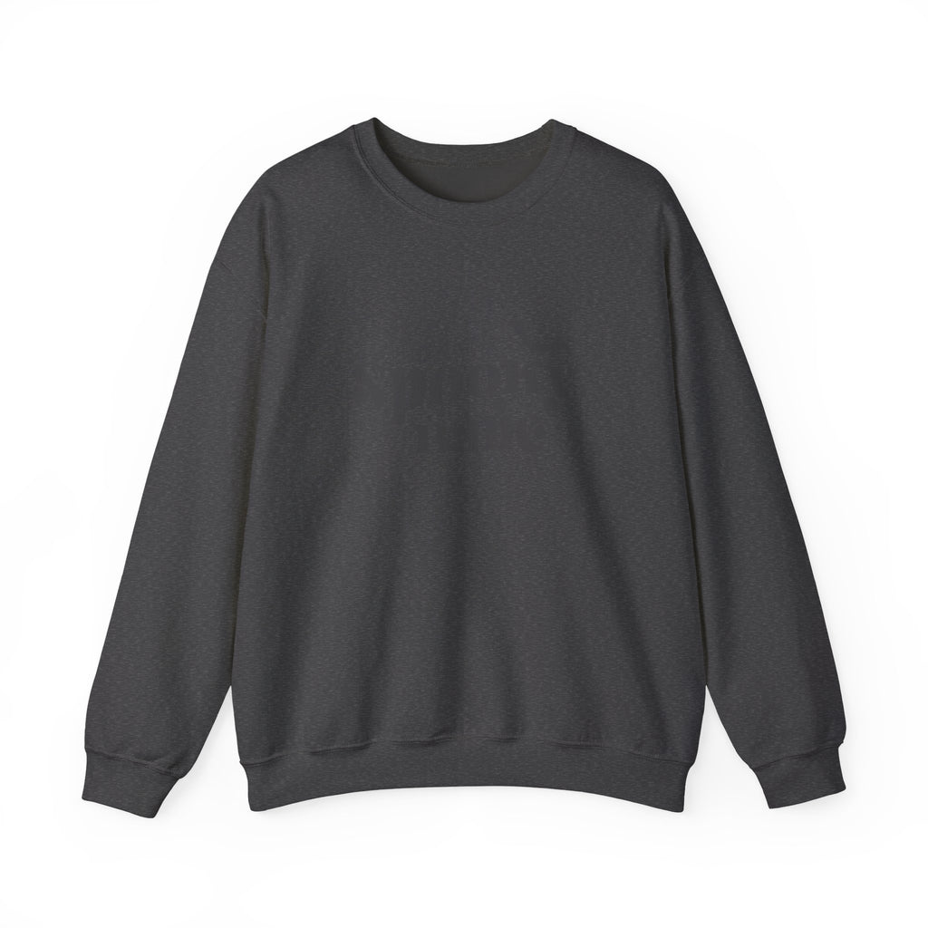 Spooky Babe Sweatshirt — Halloween Spiderweb & Bat Graphic Crewneck