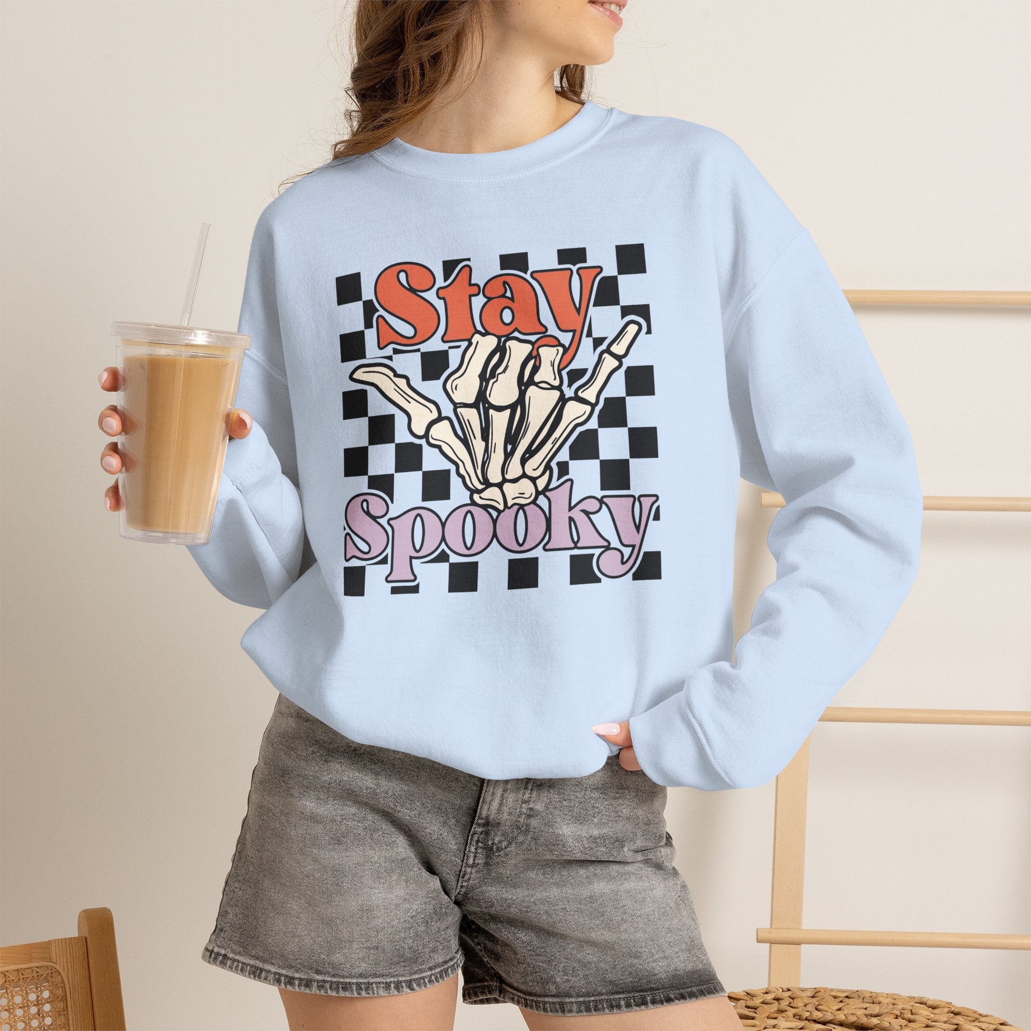 Stay Spooky Skeleton Crewneck
