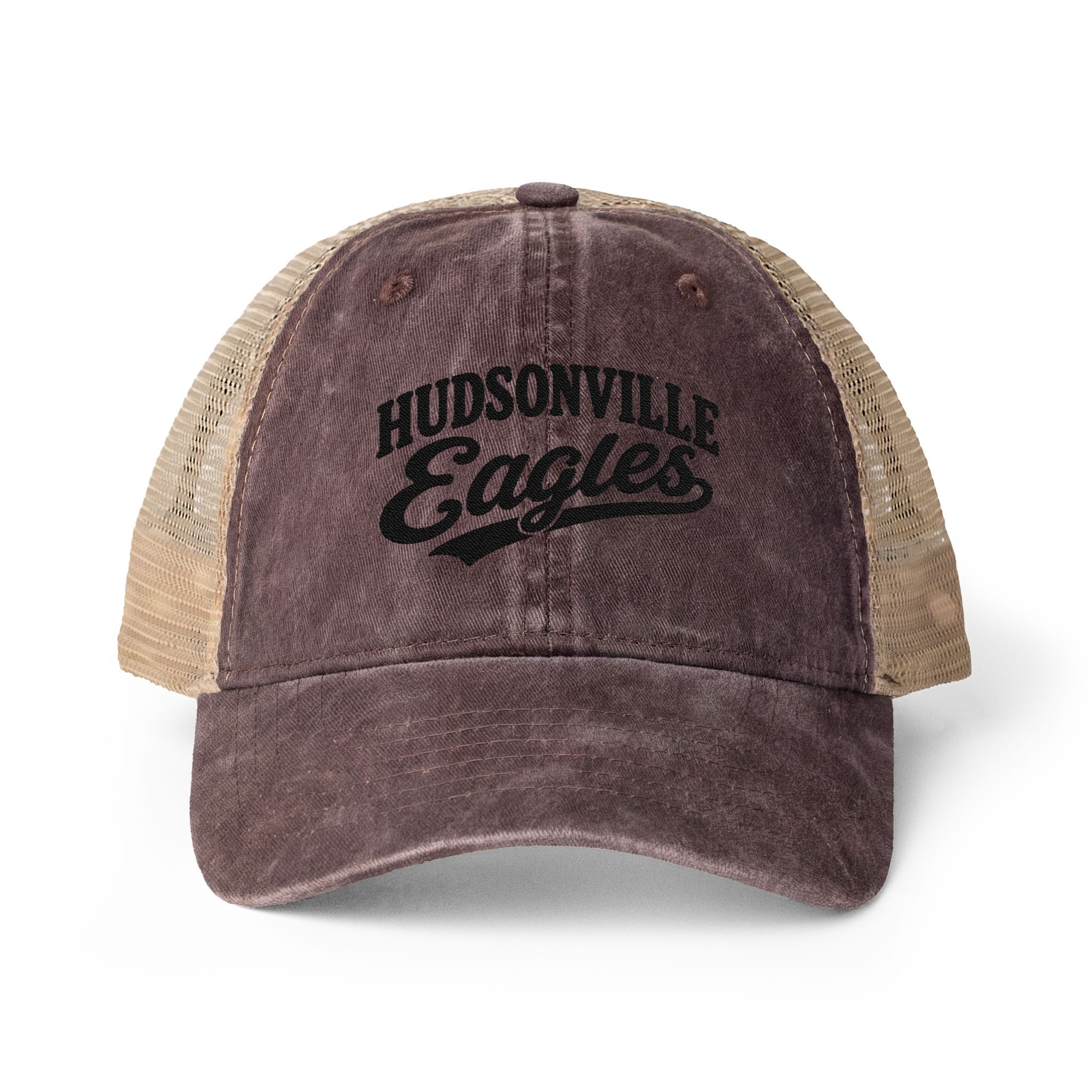 Hudsonville Eagles Washed Mesh-Back Cap