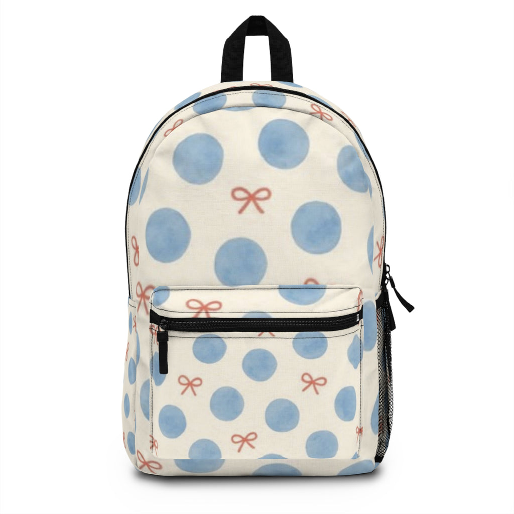 Polka Dot Bow Backpack