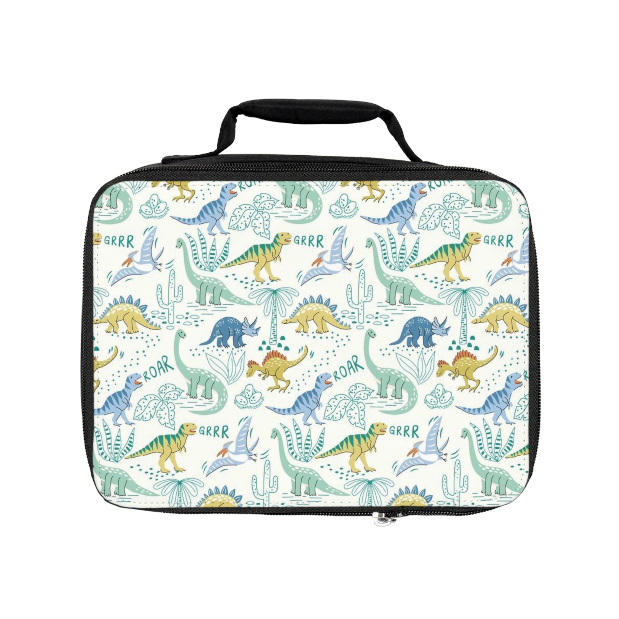 Dinosaur Pattern Kids Lunch Bag — Cute Dino School Lunchbox