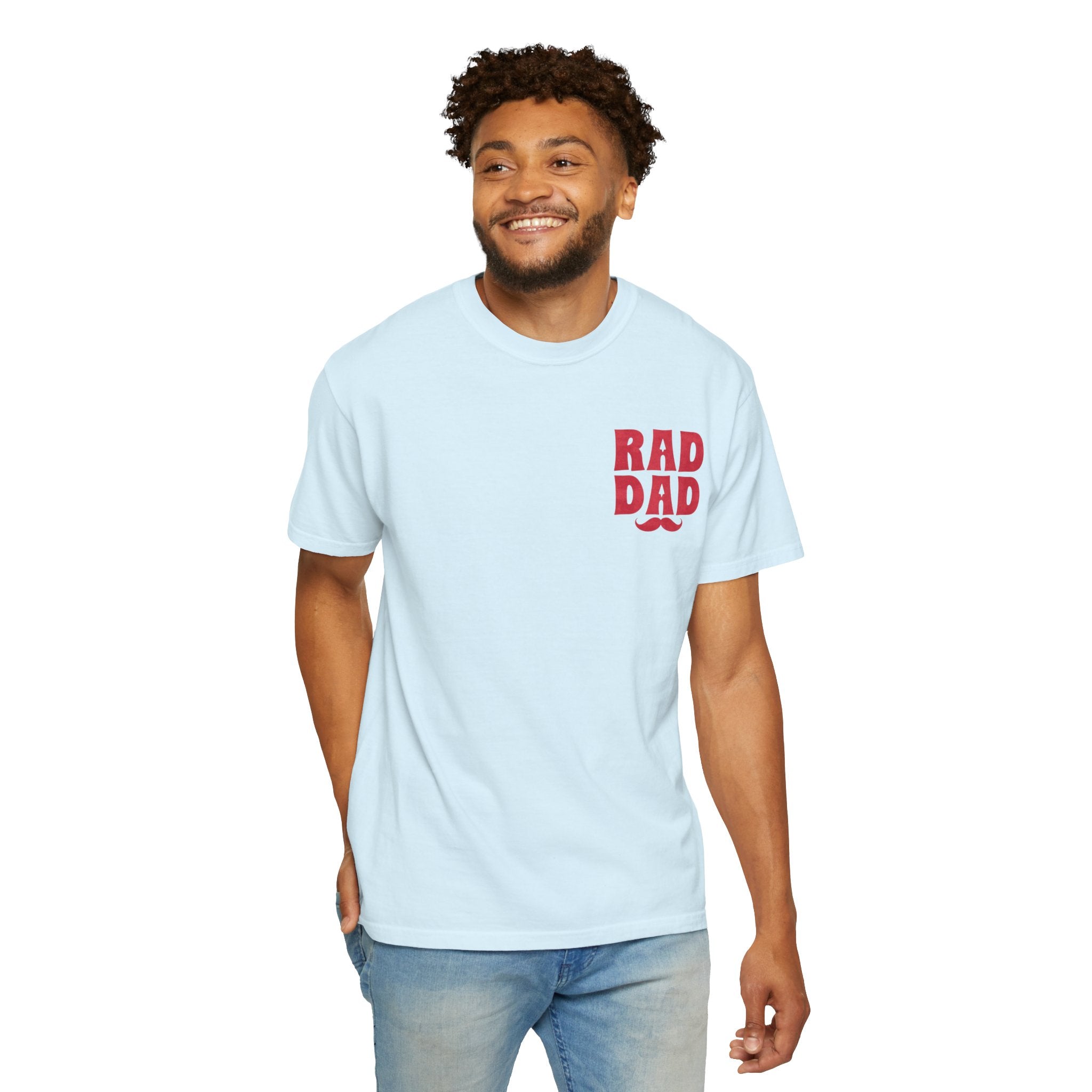 Rad Dad T-Shirt with Mustache Graphic — Father’s Day Gift Tee