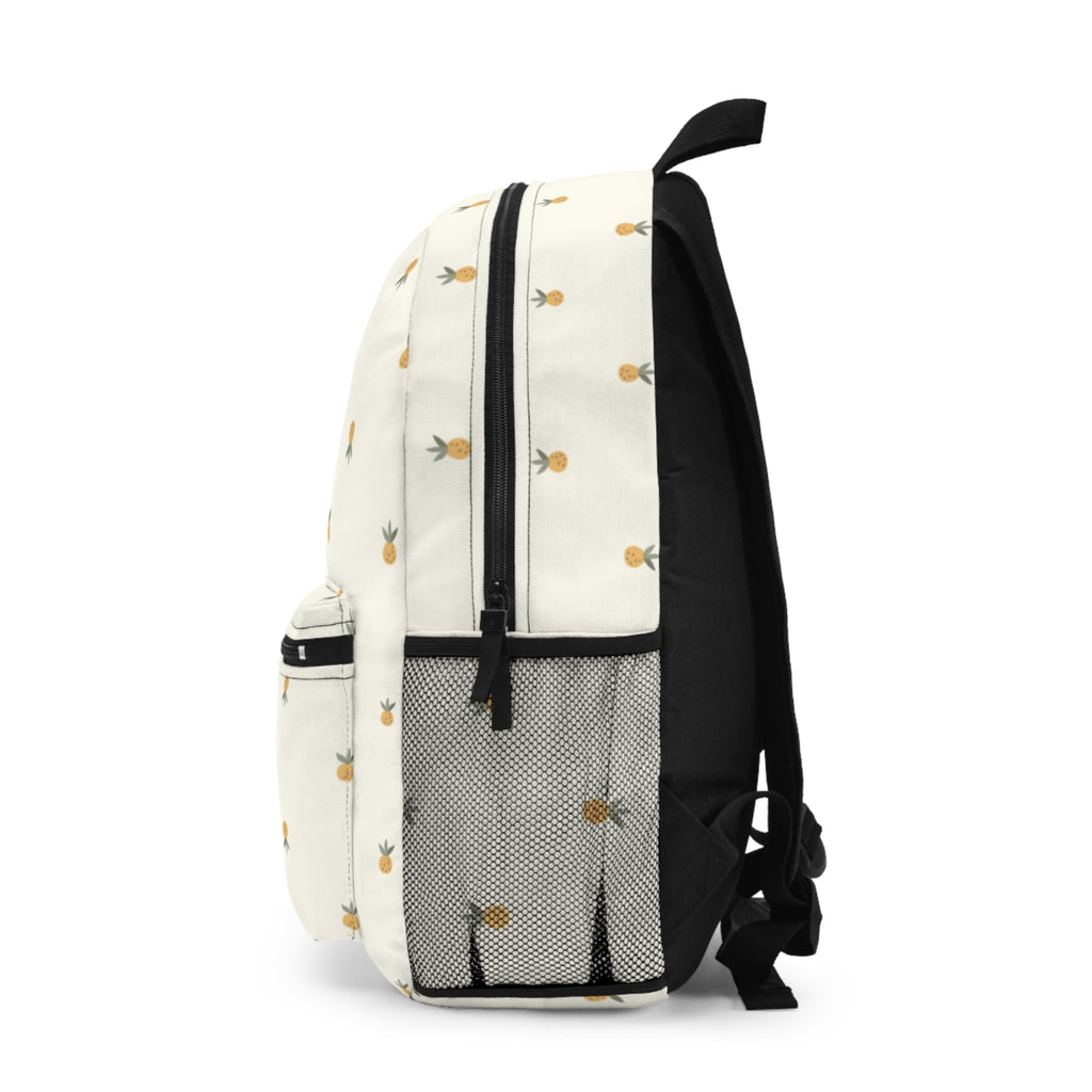 Pineapple Pattern Backpack – Cute Tropical Mini Pineapple Print School Bag