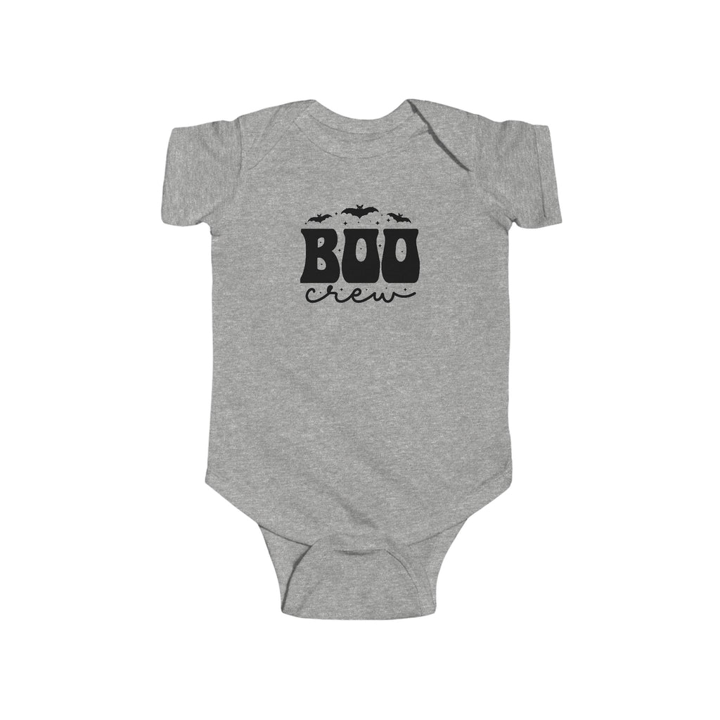 Infant Bodysuit - "Boo Crew" Halloween Baby Onesie with Bats