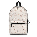 Cream Horse Pattern Backpack – Cute Equestrian Kids School Bag