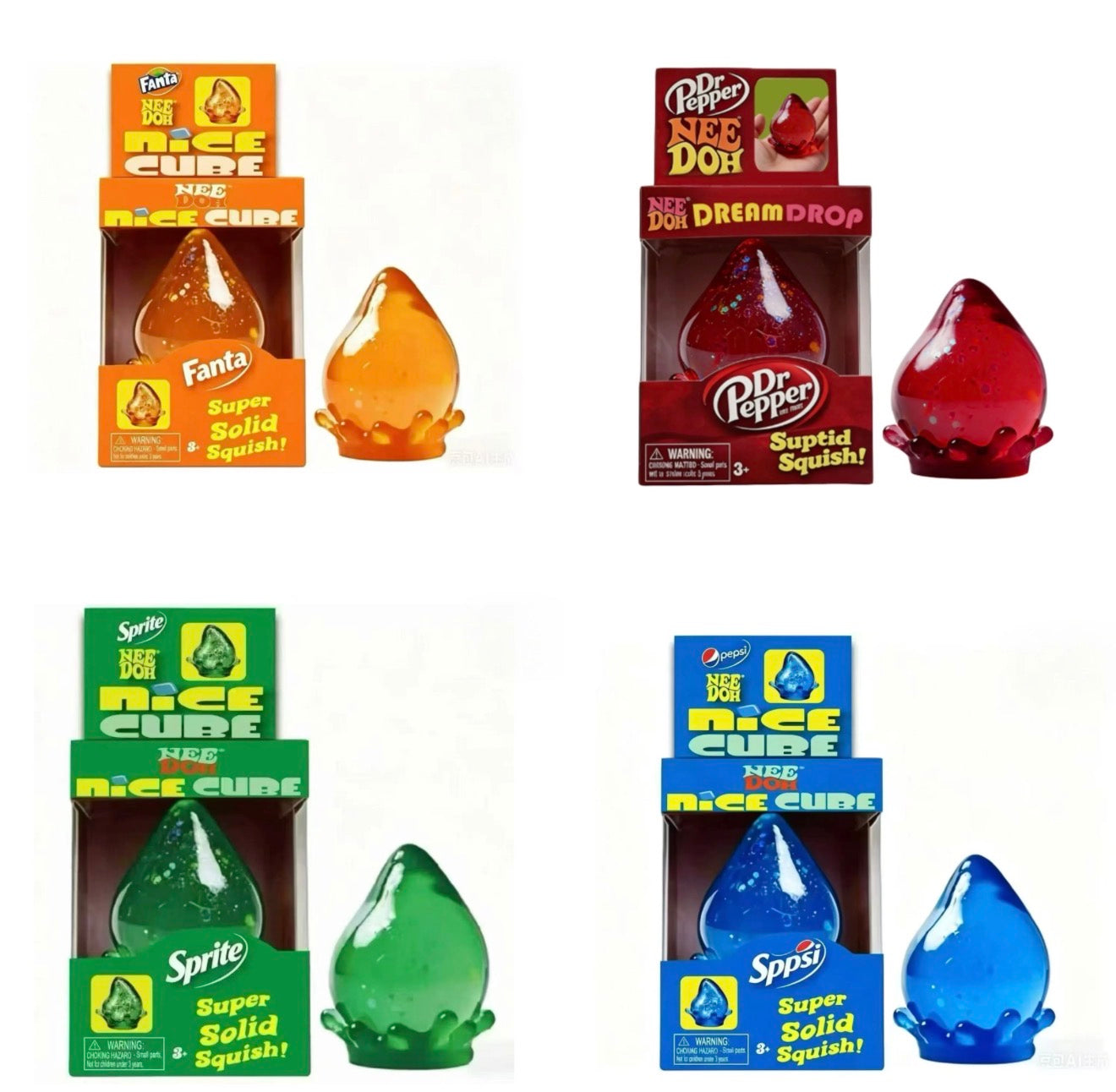 Soda Nice Cube Squishy Pack  (PRE ORDER)