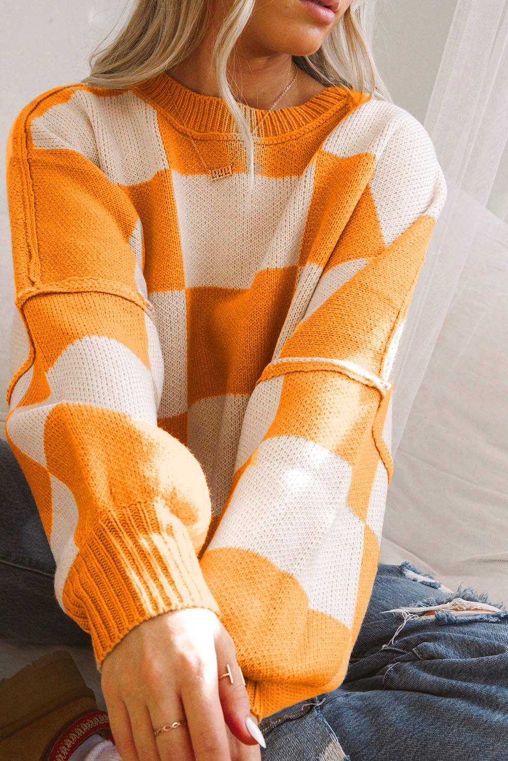 Checkered Sweater