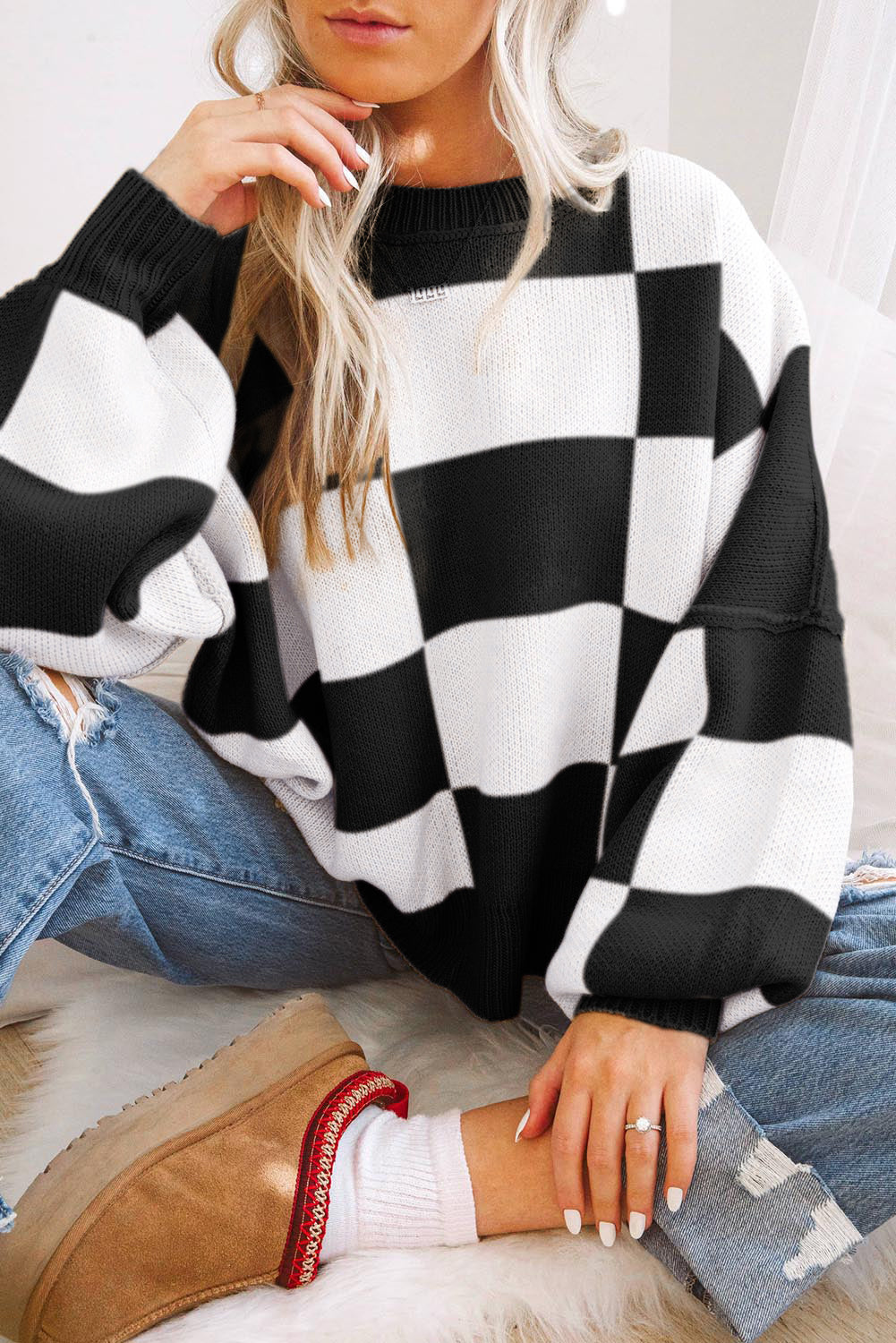 Checkered Sweater