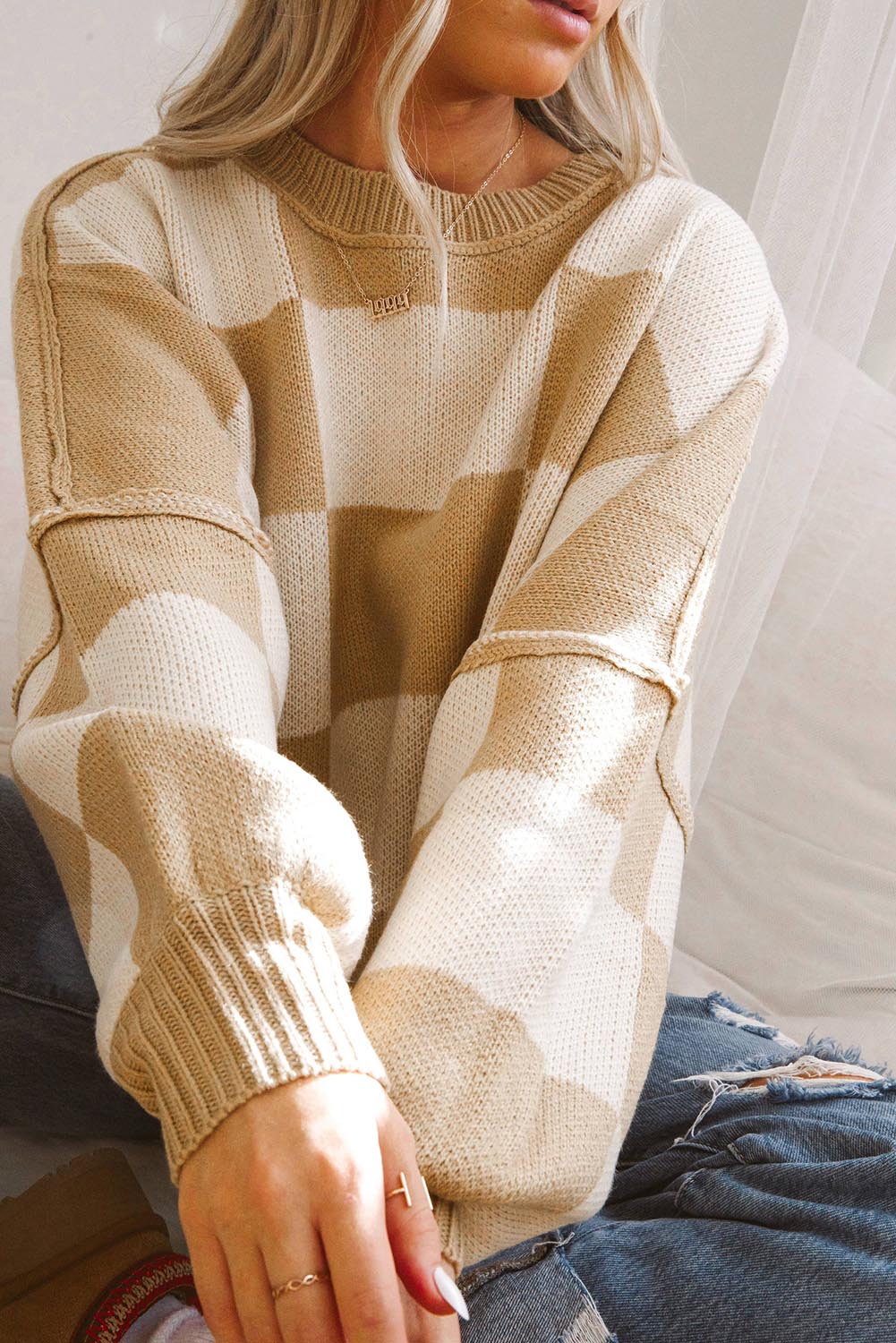 Checkered Sweater